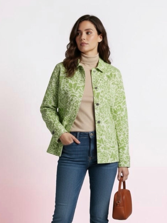 Coldwater Creek Jackets & Blazers - Coldwater Creek Light Green plus size jacket blazer